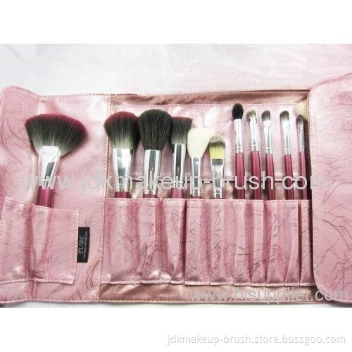 24pcs Pink Cosmetic Make Up Brushes 
